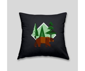 Coussin ours brun